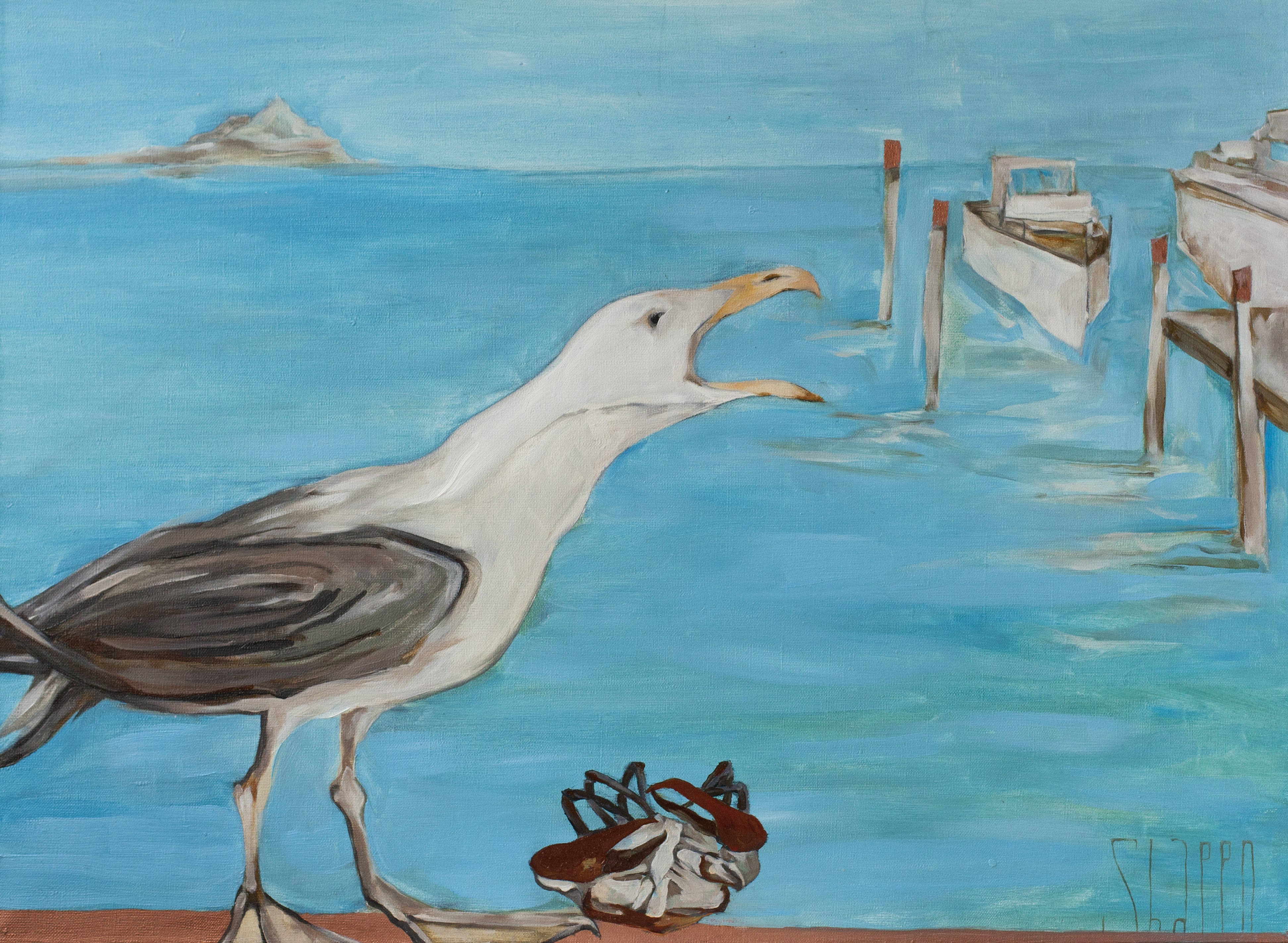 NATHON QUAY. canvas. oil. 55X75 cm.