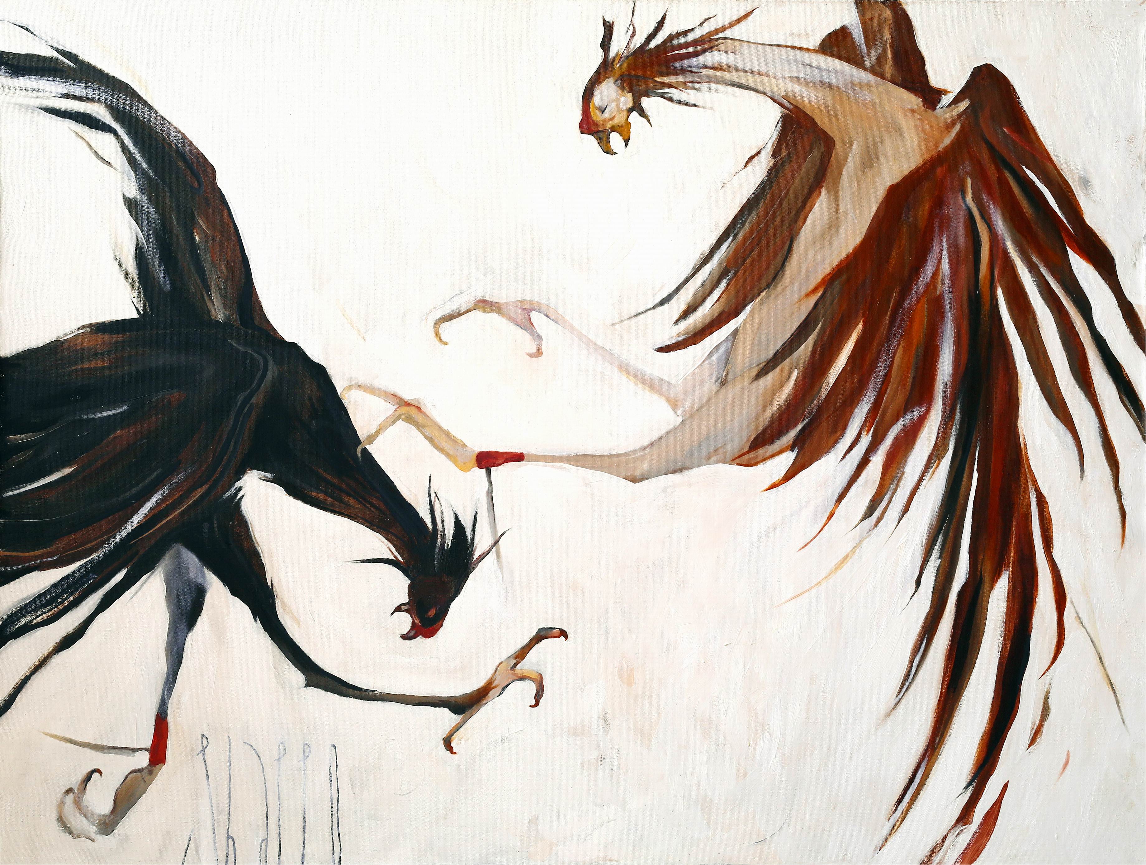 COAL & MR.NOBLE. canvas. oil. 145X110 cm.