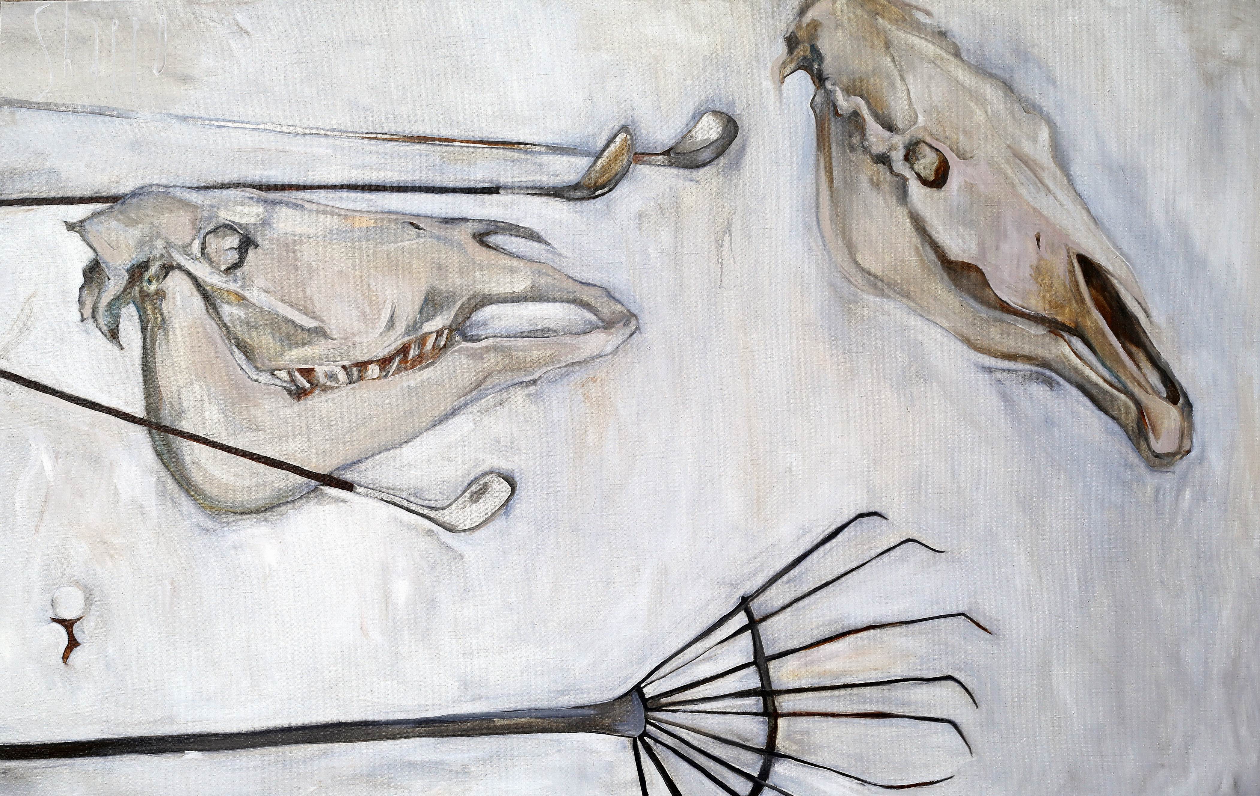 DRIVING RANGE № 9. canvas. oil. 160X100 cm.