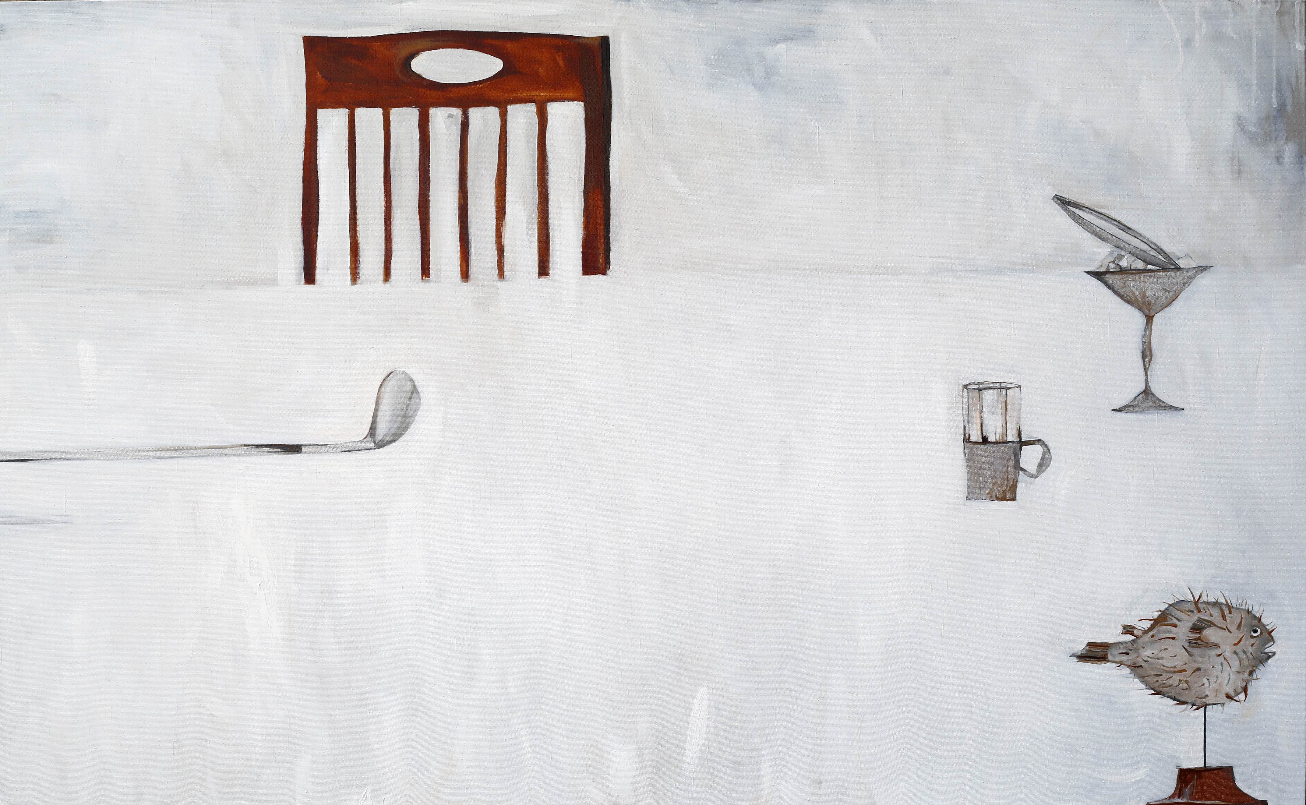 STOLEN BY FOG. canvas. oil. 160X100 cm.