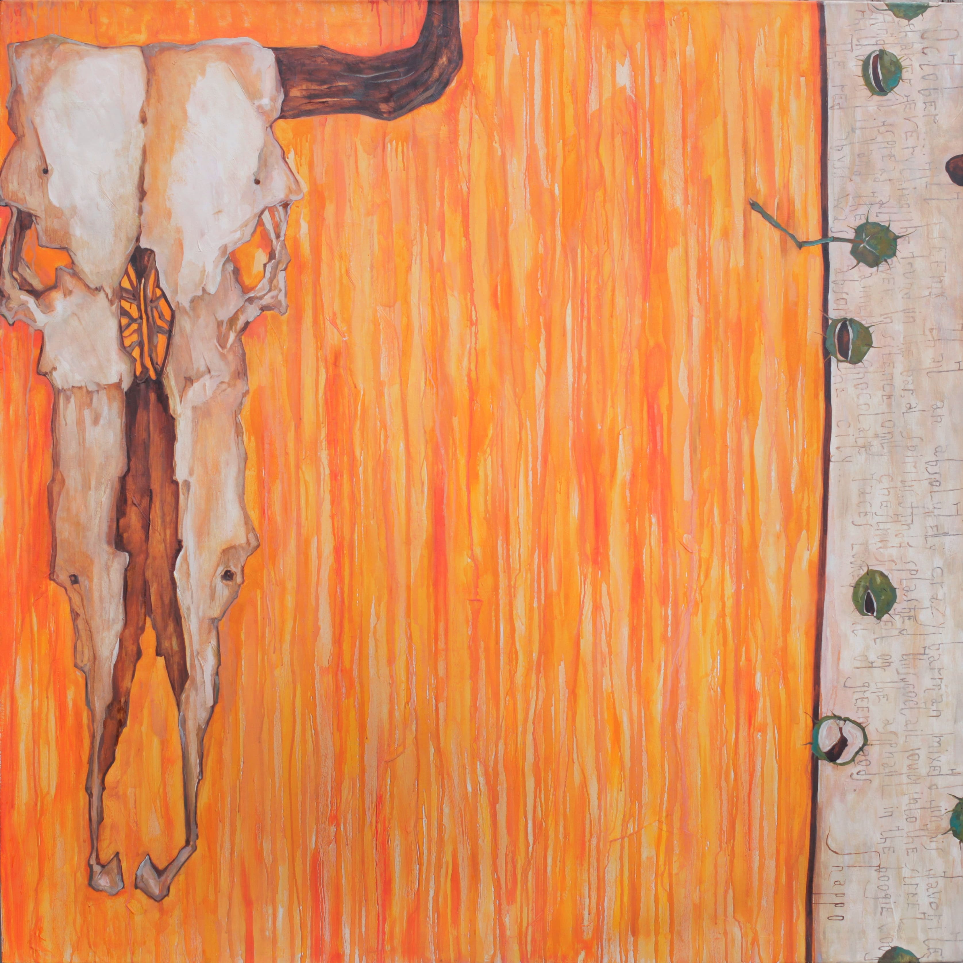 OCTOBER. canvas. oil. acrylic. 160X160 cm.